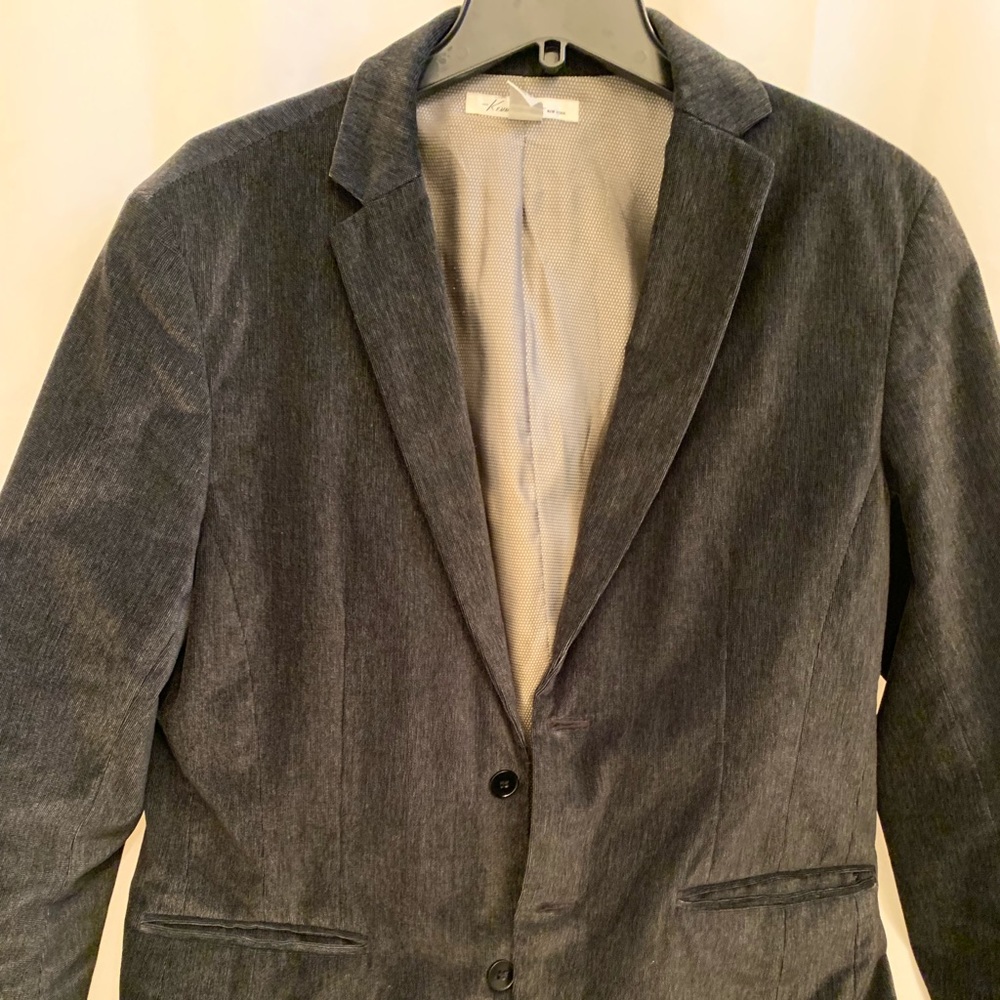 Kenneth Cole Men’s Blazer 40R/M Charcoal Gray